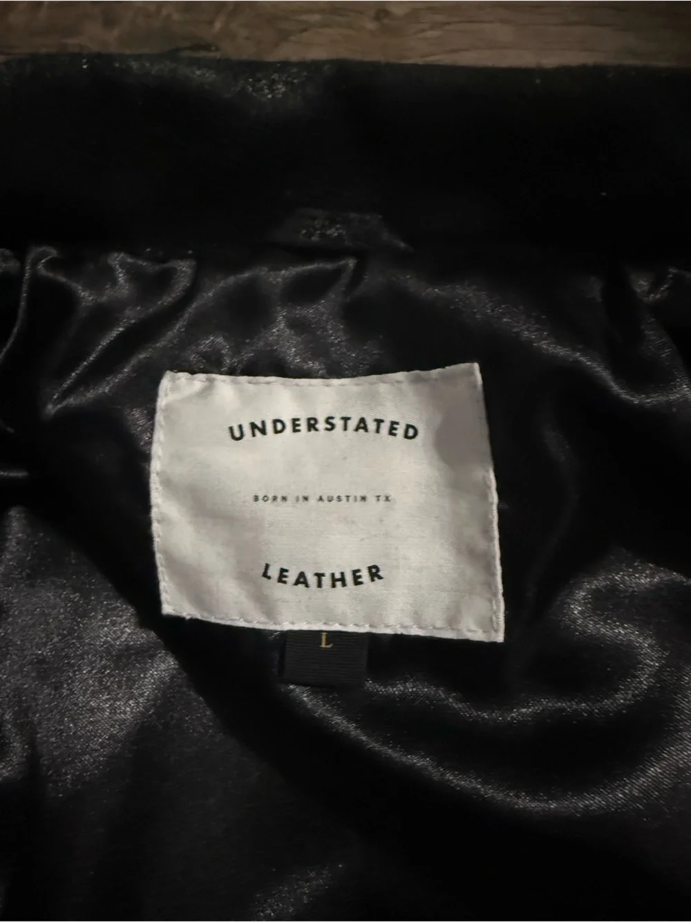 Free people x understated leather black leather jacket
